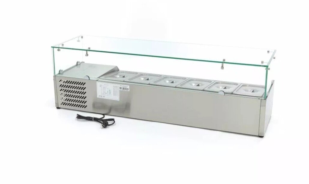 Geladeira de preparação de bancada de 150 cm - se encaixa 6 x 1/3 GN - Image 2