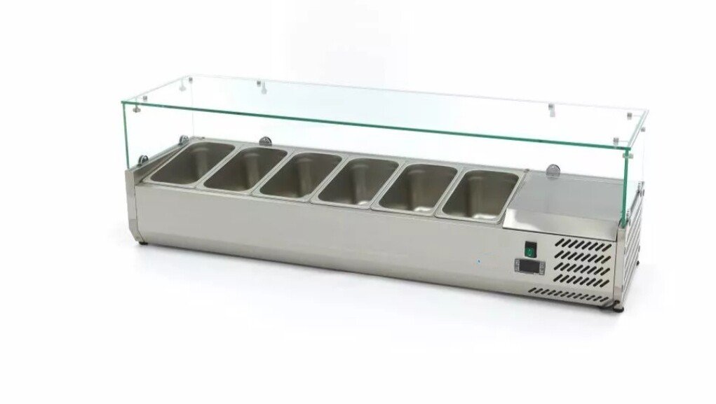 Geladeira de preparação de bancada de 150 cm - se encaixa 6 x 1/3 GN - Image 4